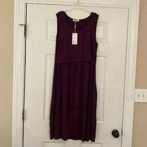 Bearsland nursing/breastfeeding midi dress